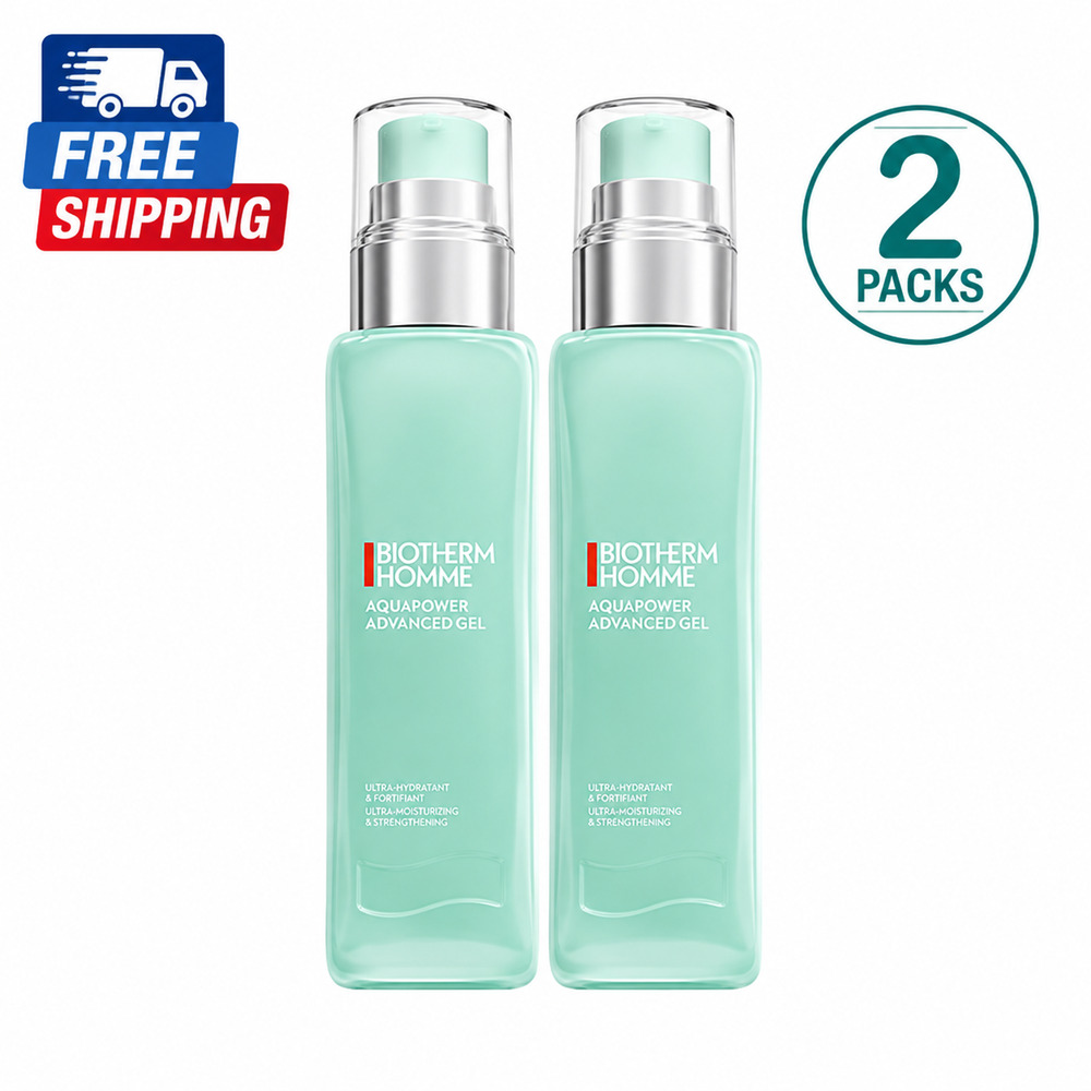 Biotherm Homme Aquapower Advanced Gel 100ml – 2 Pack
